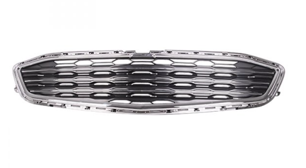 CHEVROLET MALIBU 2016-2025 — FRONT CENTER GRILLE; BLACK/CHROME; MALIBU/HBY 16-18