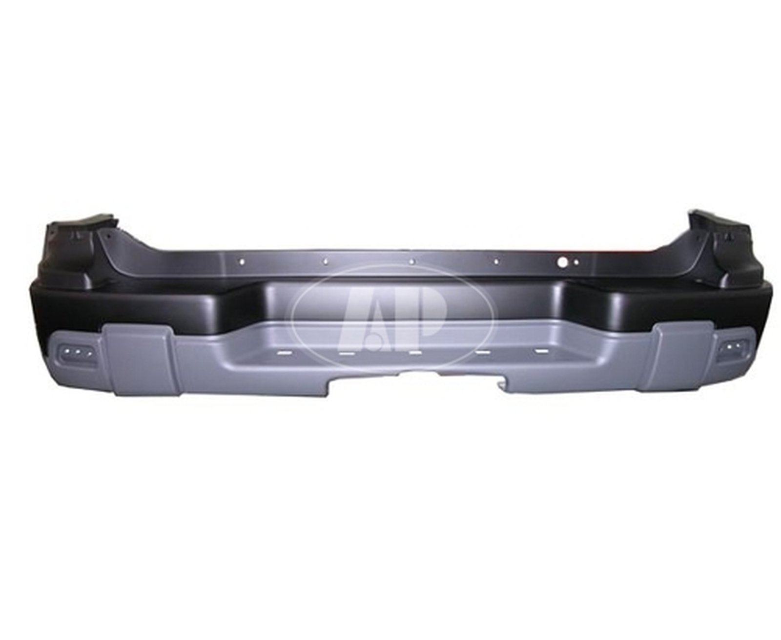 GM1100663 chevrolet trailblazer 2002 2007 bumper rear upper primed lower textur gm1100663 1
