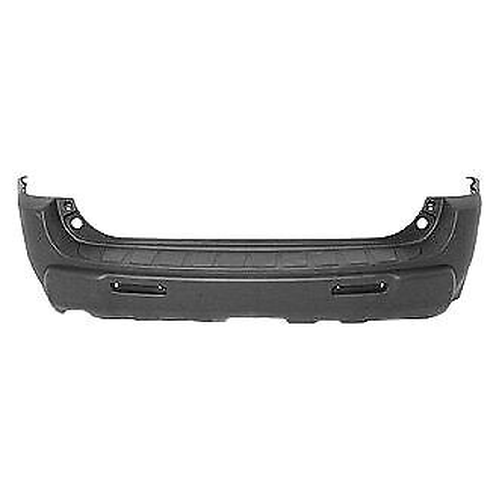 GM1100695 chevrolet equinox 2005 2006 bumper rear matte dk gray textured ls model built in 2
