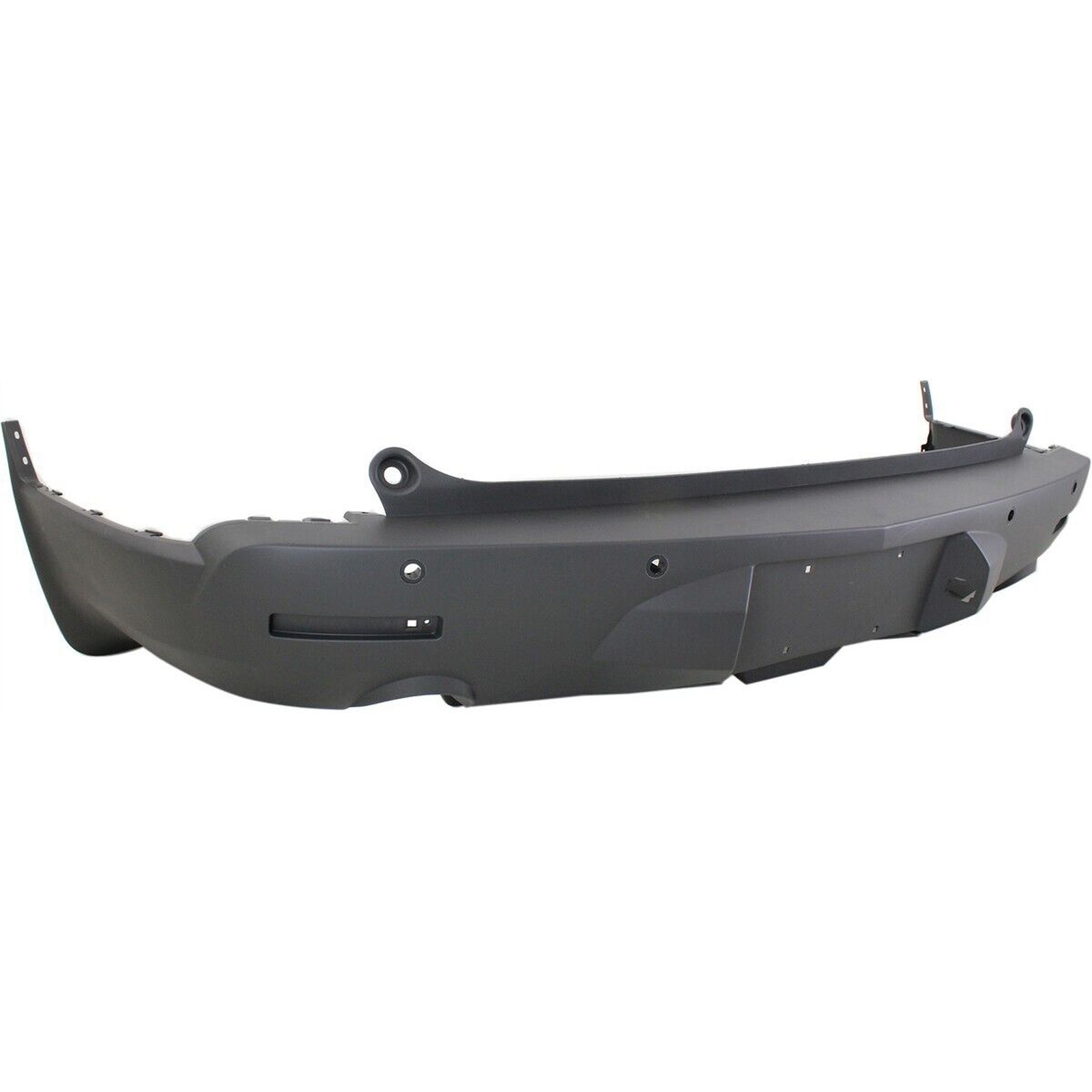 GM1100843 chevrolet traverse 2009 2012 bumper rear dual exhaust textured with sensor hole  3