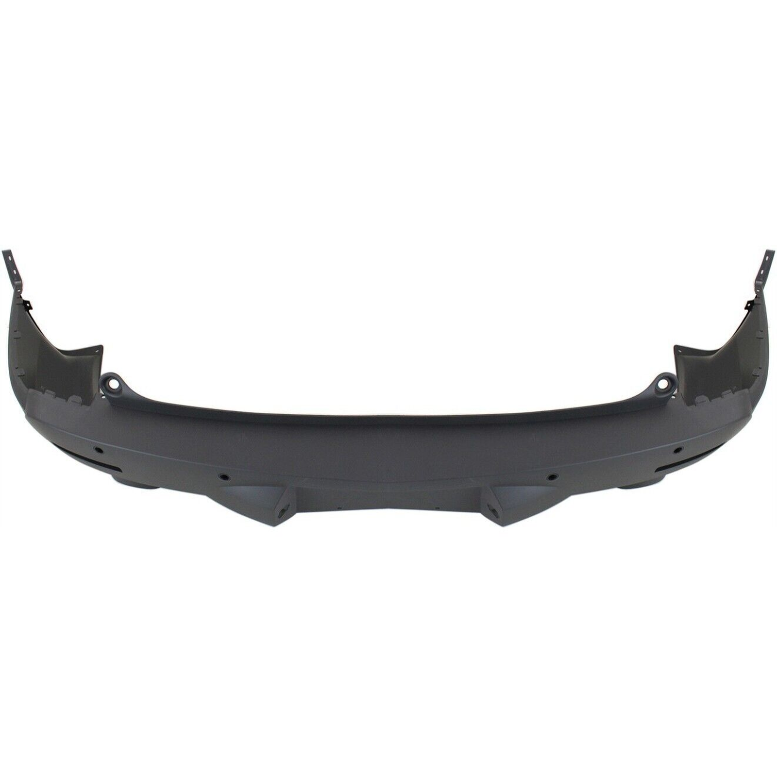 GM1100843 chevrolet traverse 2009 2012 bumper rear dual exhaust textured with sensor hole  4