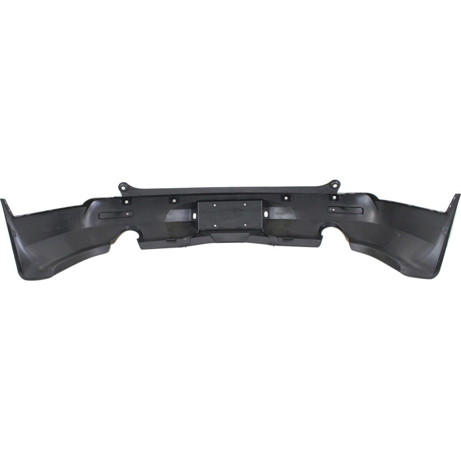 GM1100843 chevrolet traverse 2009 2012 bumper rear dual exhaust textured with sensor hole  5