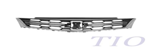 CHEVROLET CRUZE 2016-2019 — UPPER GRILLE; MAT-BLACK/CHROME MOLDING & BAR; FOR PREMIER W/O RS; SEDAN 16-18/HBACK 17-18