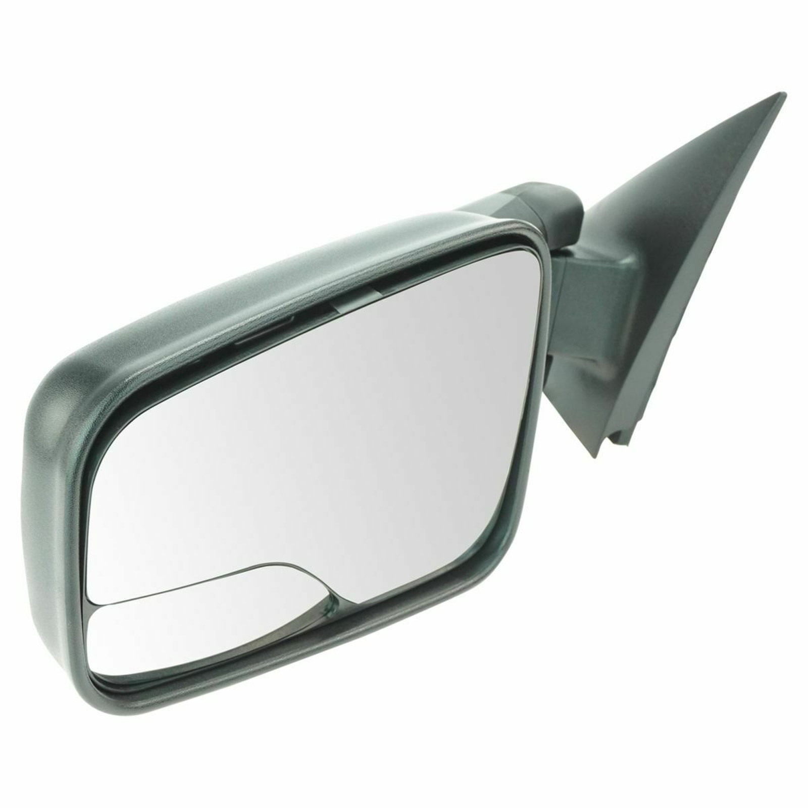 GM1320244 gmc sierra 2002 2006 left side mirror manual tow type with blind spot textured g 3