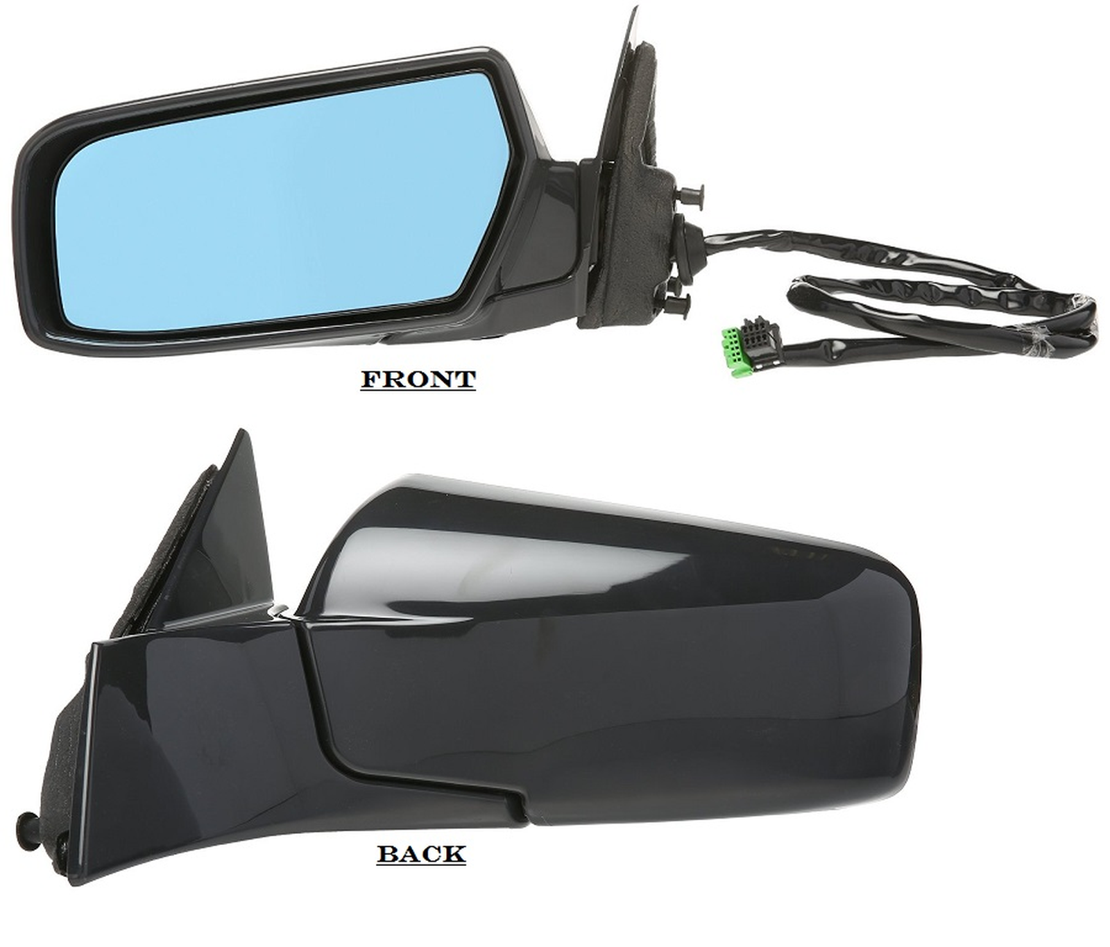 GM1320358 cadillac cts 2006 2007 left side mirror power htd with memory power folding gm13 1