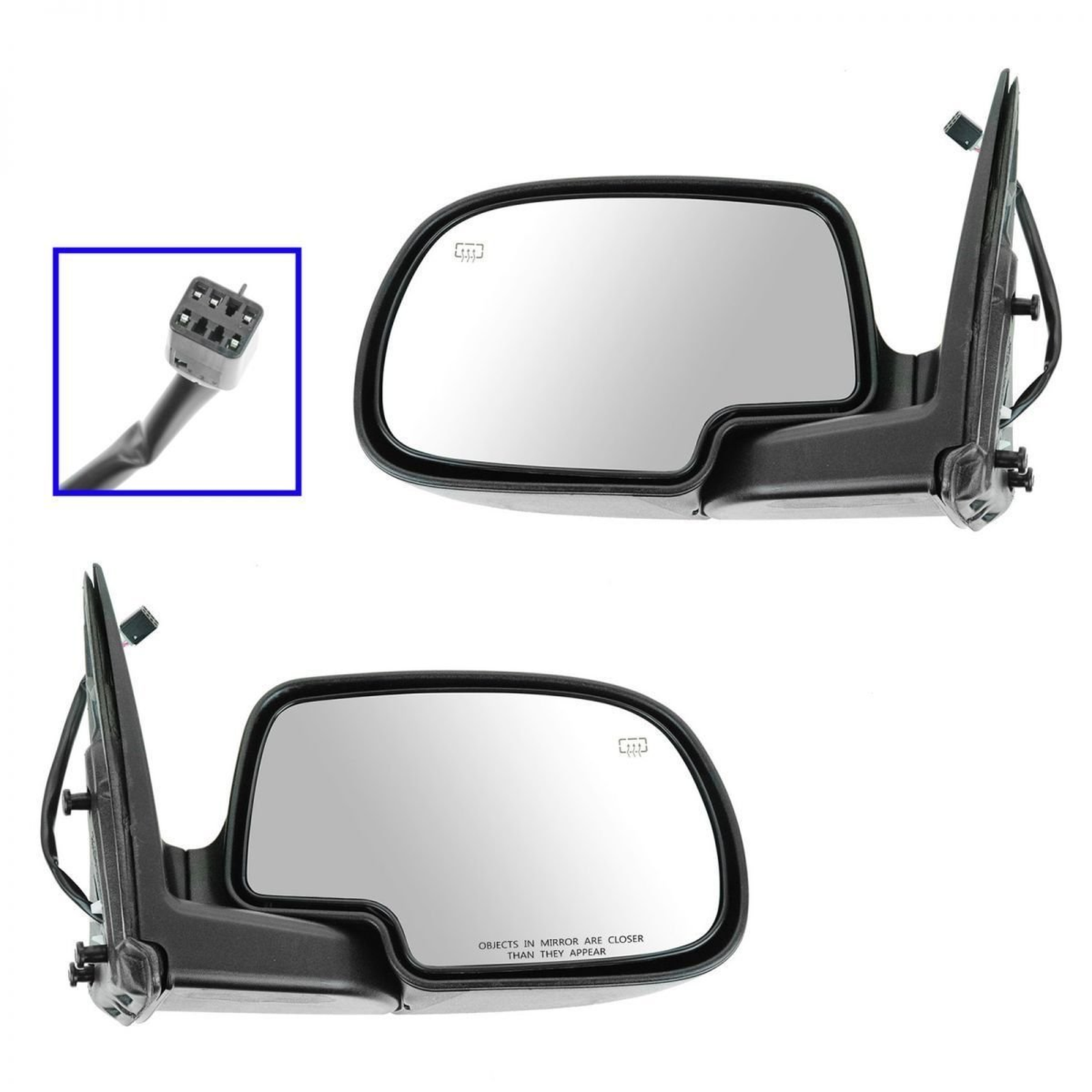 GM1321251 chevrolet avalanche 2002 right side mirror power htd manual fold without pud ptm 1