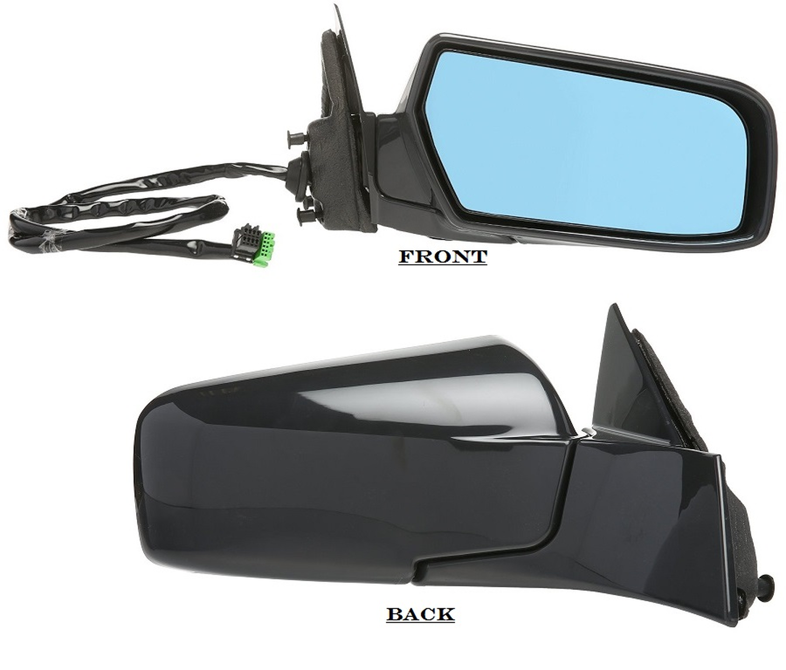 GM1321358 cadillac cts 2006 2007 right side mirror power htd with memory power folding gm1 1
