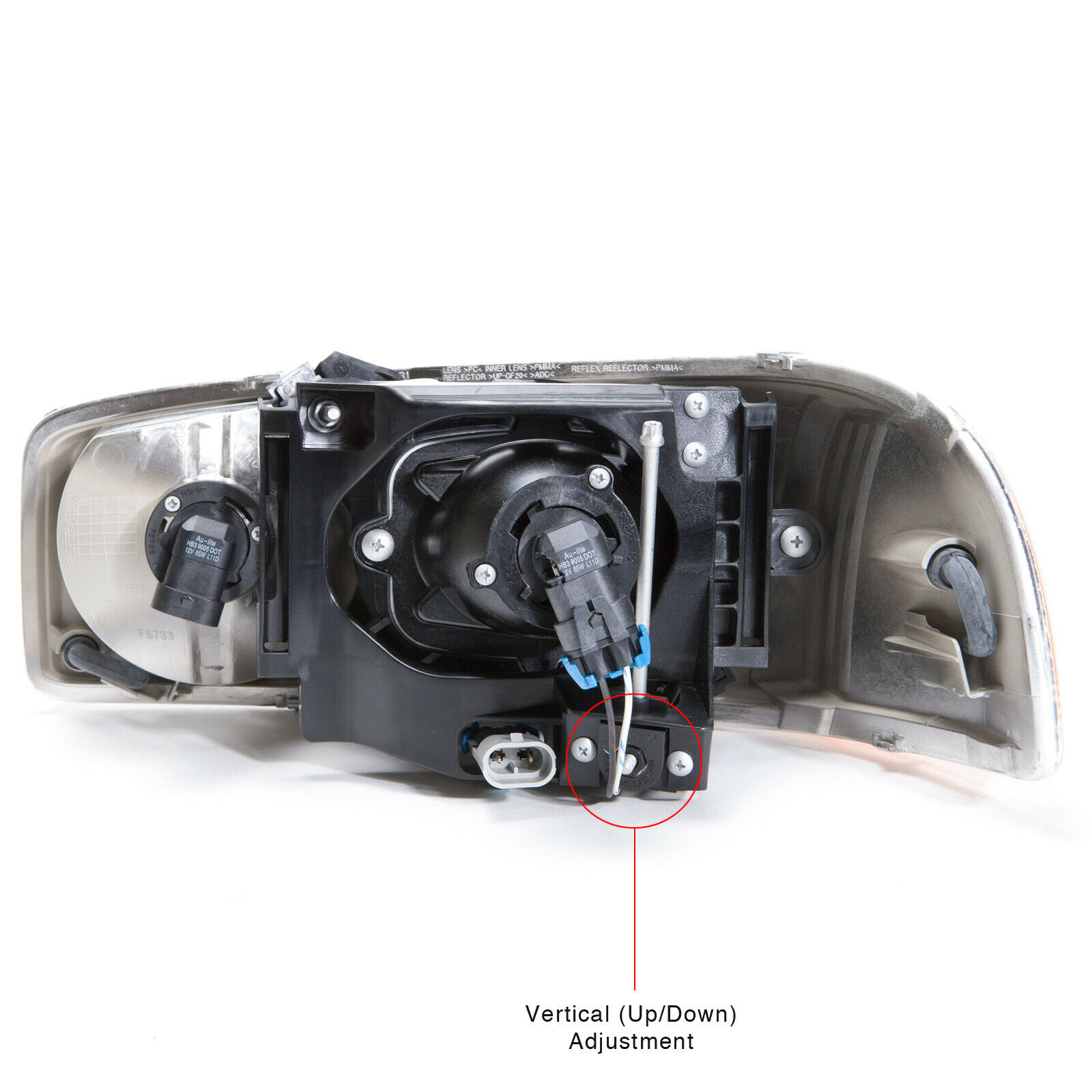 GM2502214 gmc sierra 2002 2007 left headlight hq gm2502214 4