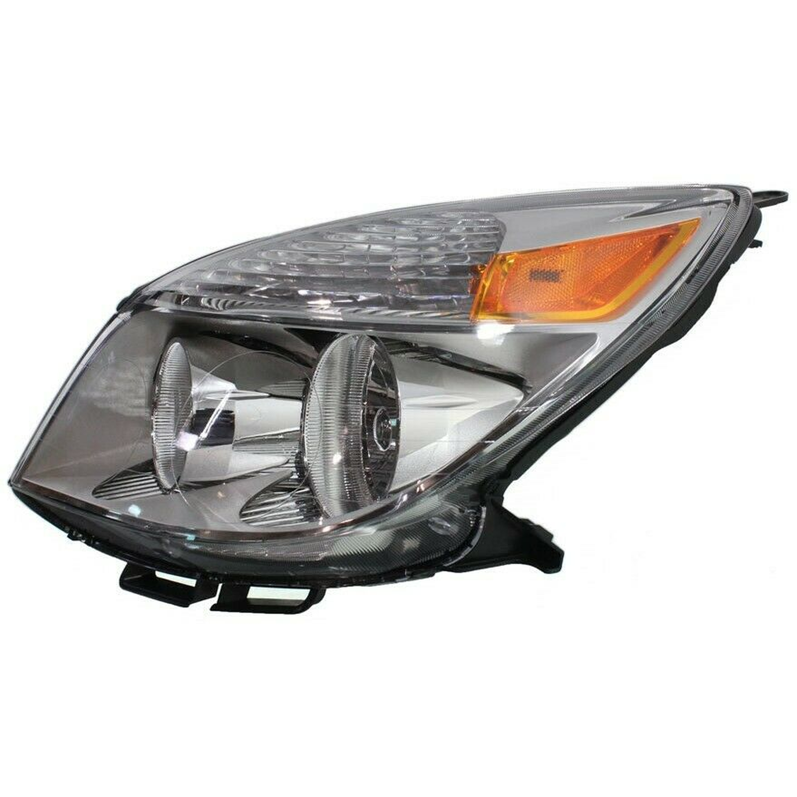 GM2502305 saturn aura 2007 left headlight 1st design with bulb shield for high beam to 04  2