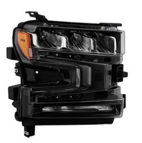 CHEVROLET SILVERADO PICKUP 2019-2025 — LED HEADLIGHT RH; W/O ADAPTIVE ...