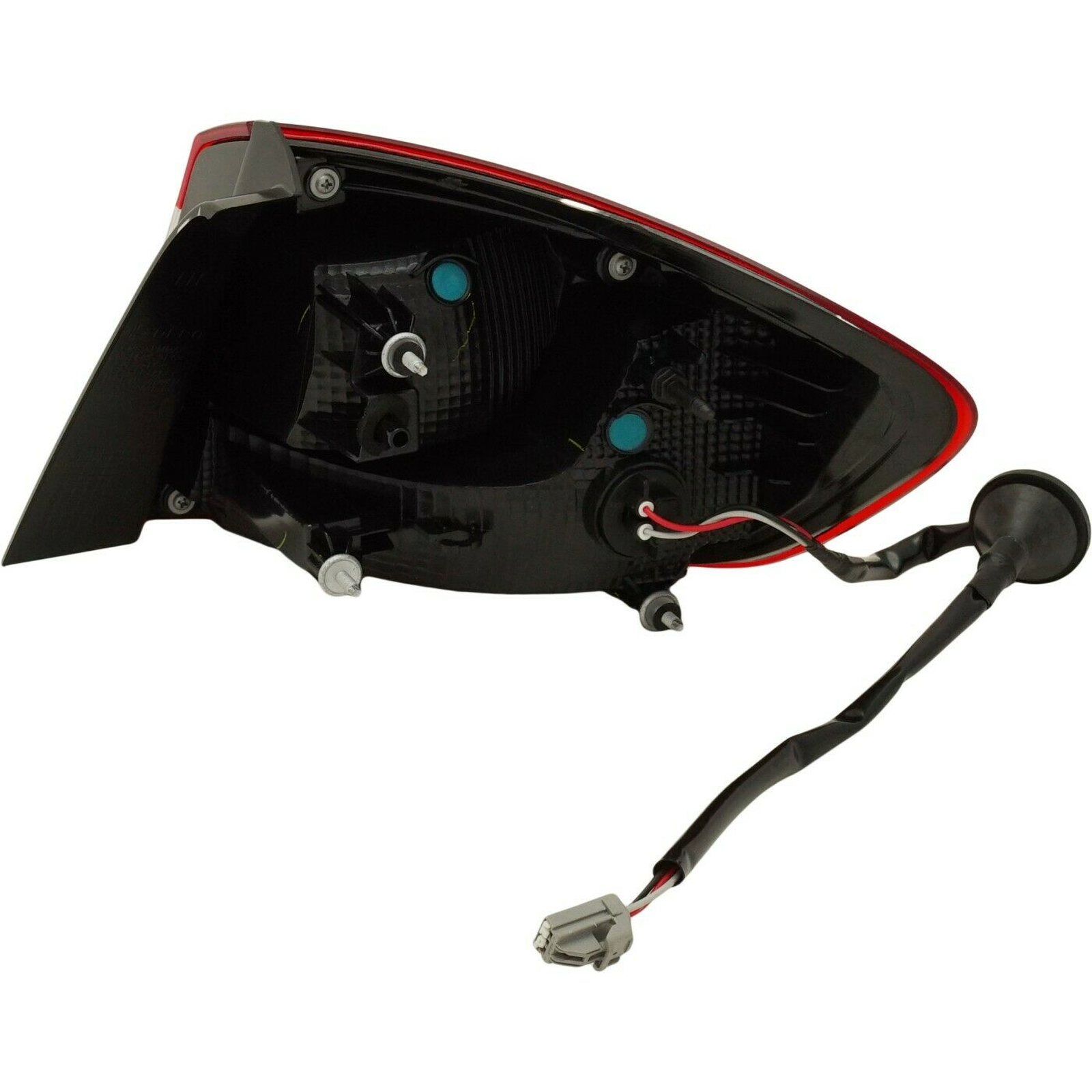 GM2804140 chevrolet cruze 2017 2019 left taillight black housing without led hq gm2804140 4