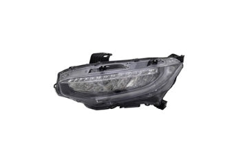 HONDA CIVIC 2016-2021 — LED HEAD LIGHT LH; N-AMERICA BUILT; TOURING MODELS; SEDAN/COUPE 2019
