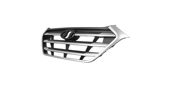 HYUNDAI TUCSON 2016-2021 — FRONT GRILLE ; 3 SILVER BARS AND SILVER FRAME; TUCSON 2017-2018
