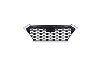 HYUNDAI TUCSON 2016-2021 — GRILLE; BLACK/SIL-MOLDING; W/O CAMERA; 2019-2021 (EXC LIMITED/NIGHT)