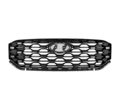HYUNDAI SANTA FE 2019-2023 — FRONT GRILLE; BLACK; W/O CAMERA; SANTA FE 2021-2023 ( EXCEPT HYB )