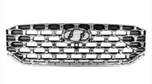 HYUNDAI SANTA FE 2019-2023 — FRONT GRILLE; W/ CAMERA; SATIN NICKEL; FOR LIMITED; SANTA FE 2021-2023