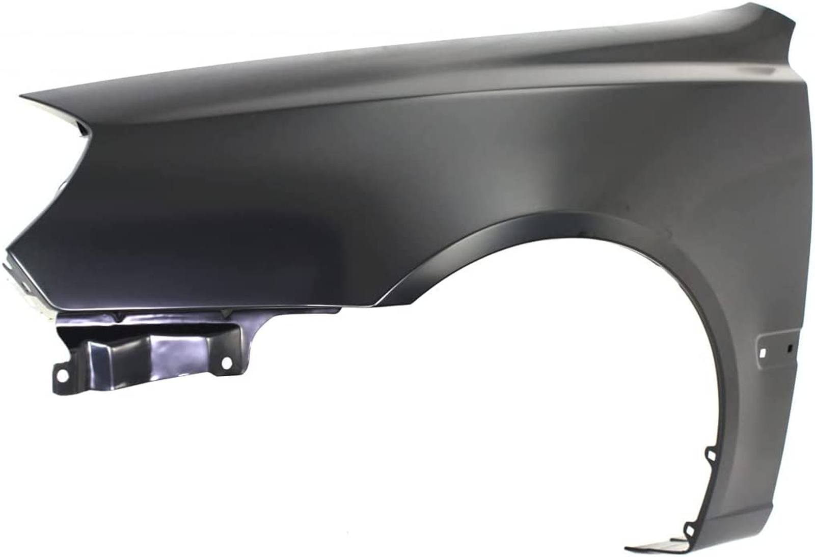 HY1240132 hyundai accent 2006 front left fender without rocker moulding hole hy1240132 4
