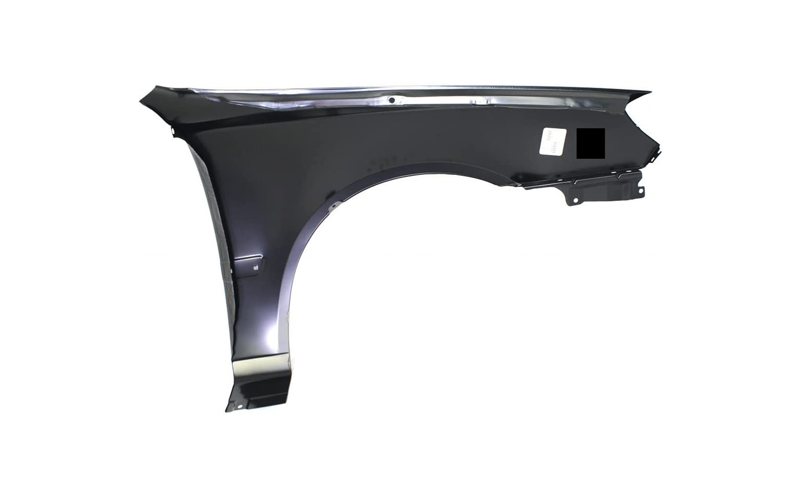 HY1240132 hyundai accent 2006 front left fender without rocker moulding hole hy1240132 5