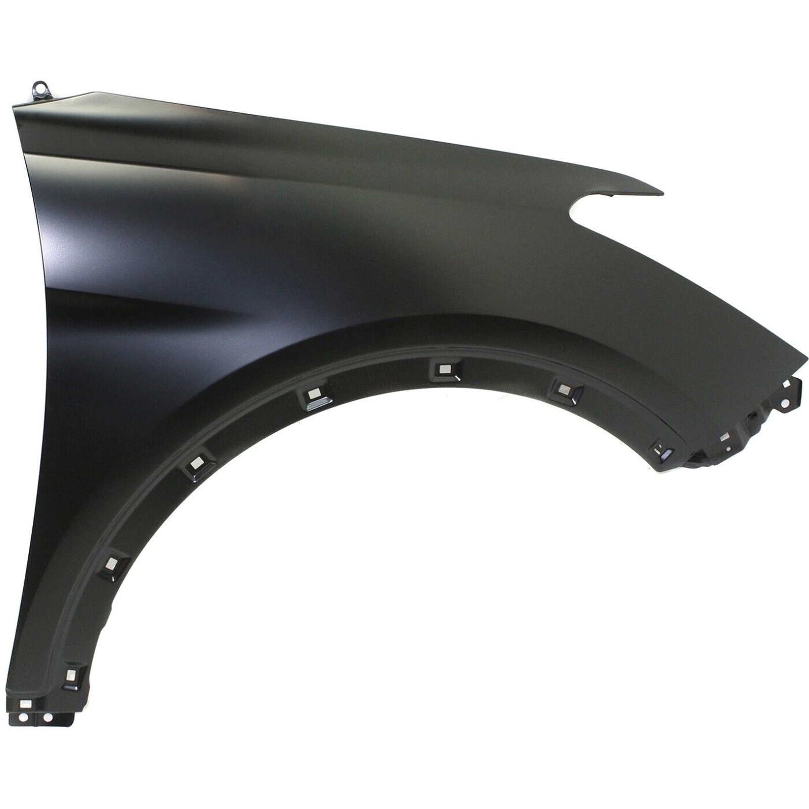 HY1241160 hyundai santa fe 2013 2018 front right fender without side lamp hole steel gls l 2