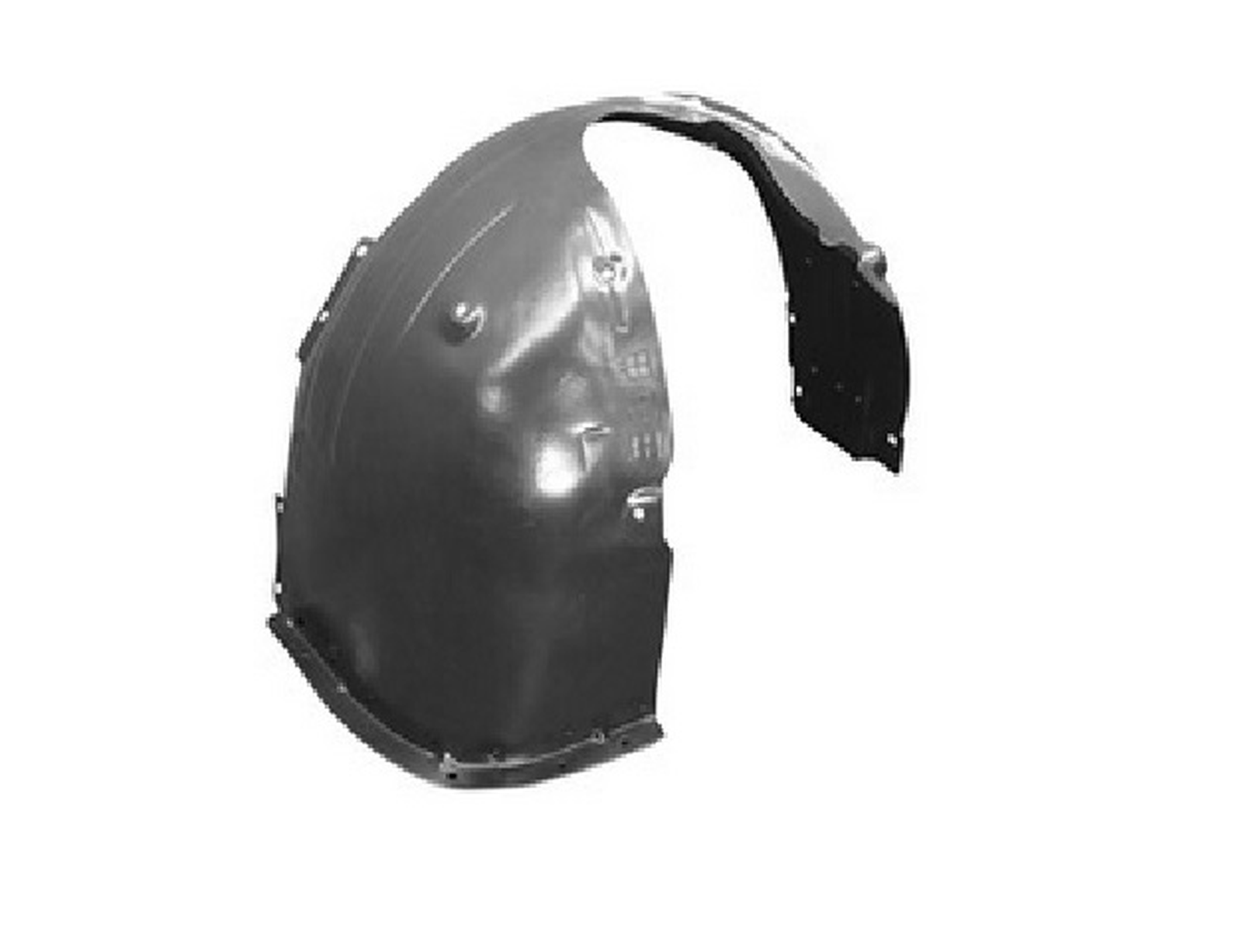 HY1249195 hyundai ioniq 2017 2022 front right fender liner hy1249195 1