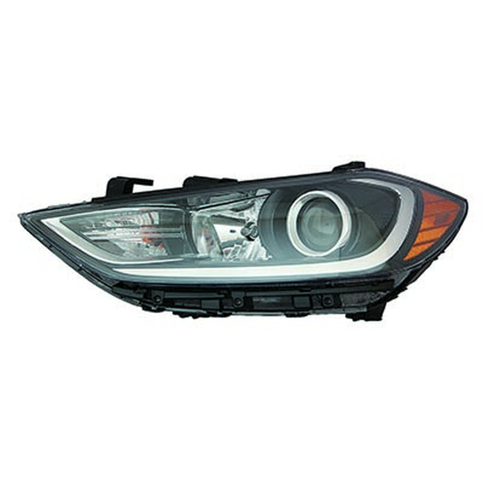 HY2502204 hyundai elantra 2017 2018 left headlight halogen redigned check details for use  1