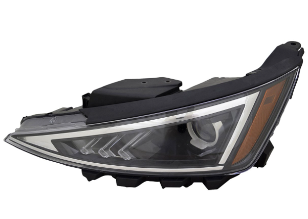 HYUNDAI ELANTRA 2019-2020 — HALOGEN HEADLIGHT LH; US BUILT; W/O LED-DRL; 2019-2020
