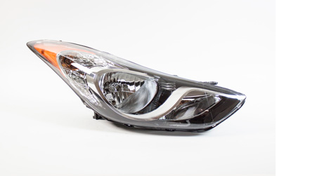 HYUNDAI ELANTRA 2011-2013 — HEAD LAMP RH; USA-BUILT; SEDAN 2011-2013/COUPE 2013 CAPA
