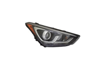HYUNDAI SANTA FE SPORT 2013-2018 — HALOGEN HEADLIGHT RH; PROJECTOR/LED ACCENT; 2017-2018 CAPA
