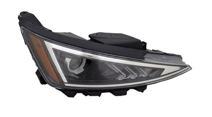 HYUNDAI ELANTRA 2019-2020 — HALOGEN HEADLIGHT RH; US BUILT; W/O LED-DRL; 2019-2020