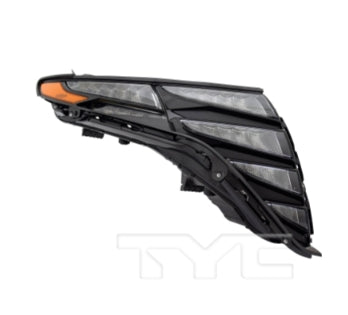 HYUNDAI TUCSON 2022-2024 — LED DAYTIME RUNNING LIGHT RH; KOREA BUILT; BLACK TRIM; 2022-2024 CAPA (OE 92208-N9160)