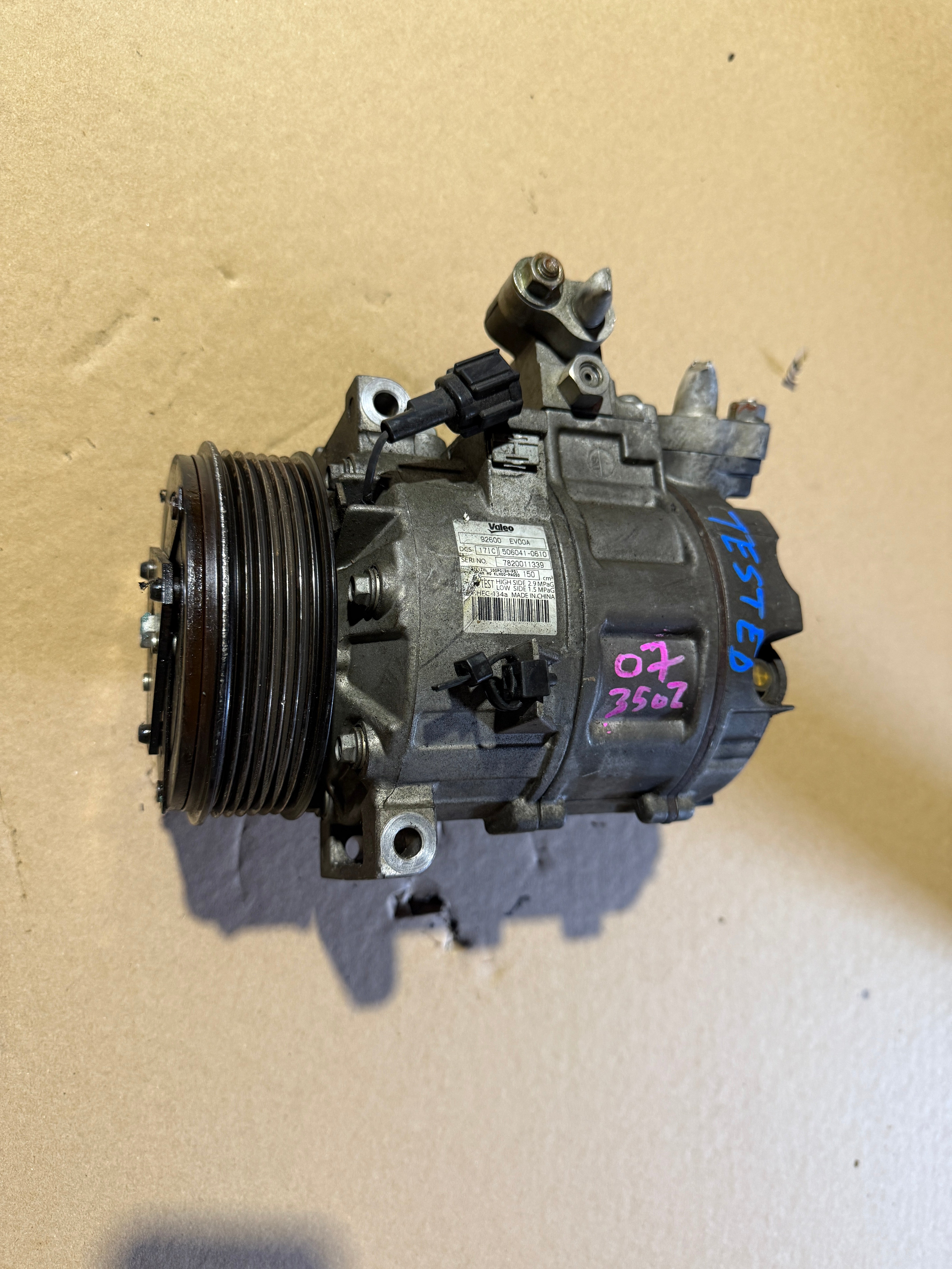 JDM OEM Nissan 350Z A/C Compressor Air Conditioning Assembly 2007-2009