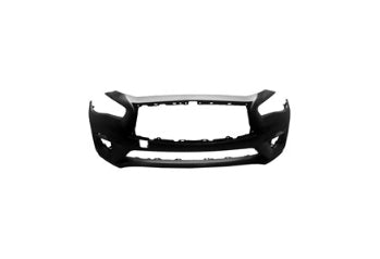 INFINITI Q50 2014-2023 — FRONT BUMPER PRIMED; W/O SENSORS; FOR LUXE/PURE; Q50_SEDAN 18-20 CAPA