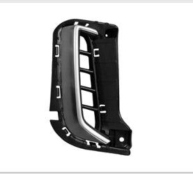 KIA TELLURIDE 2020-2025 — FRONT BUMPER GRILLE RH; BLACK/CHROME MOLDING; 2020-2022