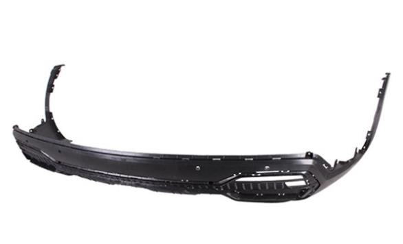 KIA SORENTO 2021-2023 — REAR LOWER BUMPER; BLACK W/ TRIM; FOR GAS 2-PIECE S/EX/SX; SORENTO 2021-2023