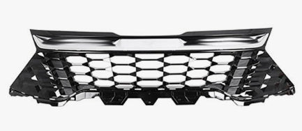 KIA SPORTAGE/HYBRID 2023-2025 — GRILLE; BLACK HEXAGON/SILVER MOLDING; USA BUILT; LX; 2023-2025