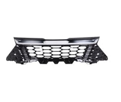 KIA SPORTAGE/HYBRID 2023-2025 — GRILLE; PAINTED BLACK HEXAGON/ARGENT MOLDING; USA BUILT; EX; 2023-2025