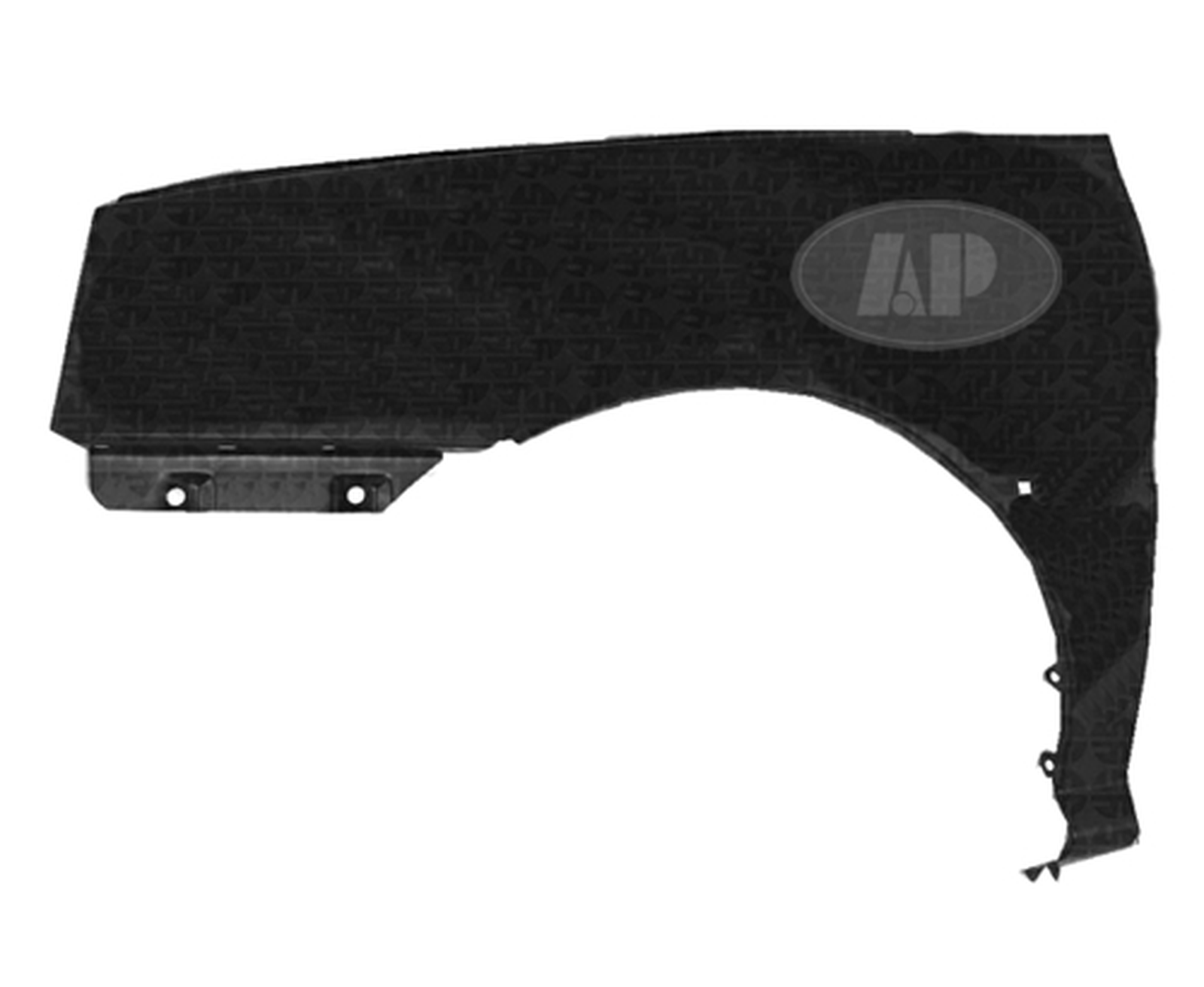 KI1240116 kia rio 2003 2005 front left fender with moulding without side marker to 12 2 02 1
