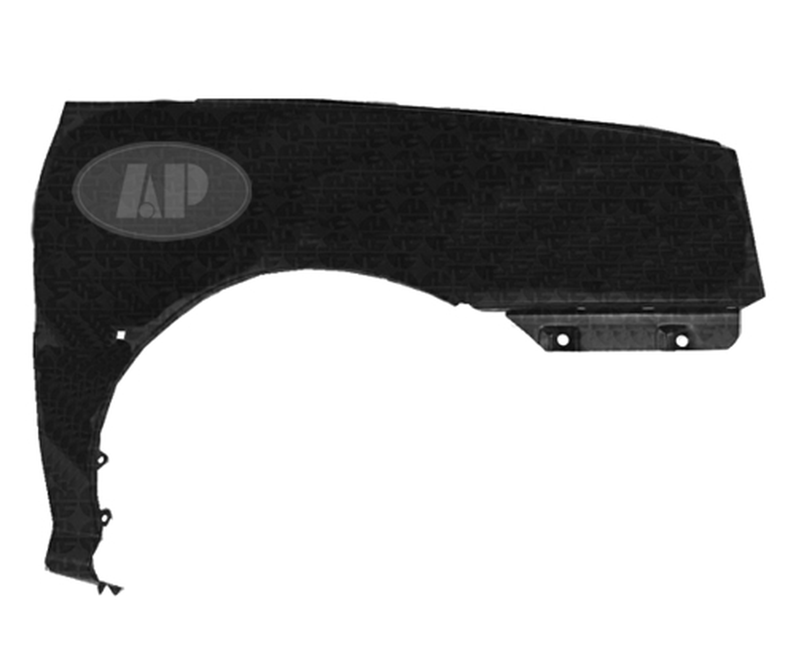 KI1241116 kia rio 2003 2005 front right fender with moulding without side marker to 12 2 0 1