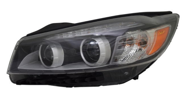 KIA SORENTO 2016-2020 — HALOGEN HEADLIGHT LH; W/O LED LIGHT ACCENT; SORENTO 2016-2018