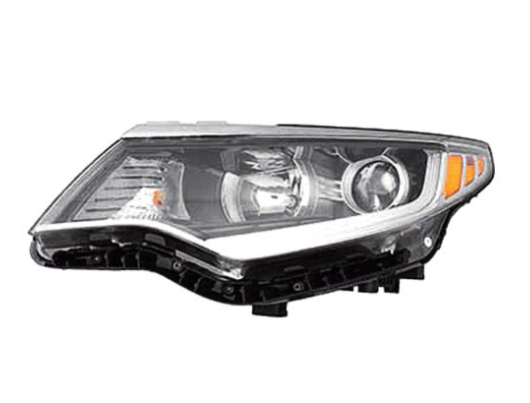 KIA OPTIMA 2016-2020 — HALOGEN HEADLIGHT LH; W/ PROJECTOR; W/O DRL; OPTIMA 2016-2018