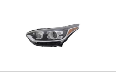 KIA FORTE 2019-2024 — HALOGEN HEADLIGHT LH; W/ LED DRL; FOR S/EX/GT-LINE; 2019-2021