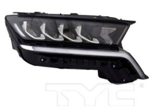 KIA SORENTO 2021-2023 — HEADLIGHT RH; BLACK UPPER MOLDING; EXC HYBRID; STANDARD REFLECTOR TYPE; 2021-2023 CAPA (92102 R5020)