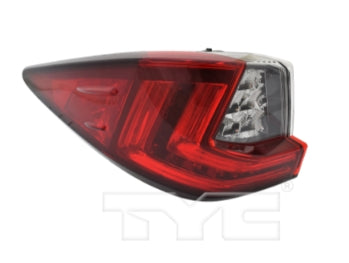 LEXUS RX350 2016-2022 — LED OUTER TAIL LIGHT LH; CAN-BUILT; RX350/RX450H 16-19; RX350L/RX450HL 18-19