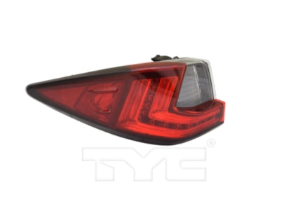 LEXUS RX350 2016-2022 — OUTER TAIL LIGHT LH; CANADA BUILT; W/O LED SIGNAL; RX350/RX450H 16-22; RX350L/RX450HL 18-22 CAPA