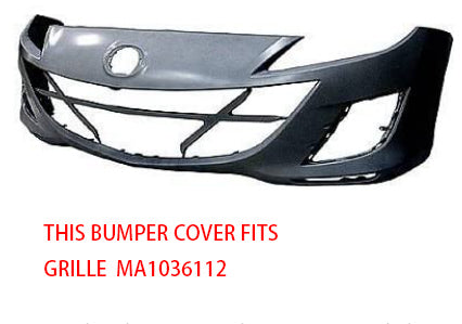 MAZDA MZ 3 2010-2013 — FRONT BUMPER COVER; FOR 2.0L 2010-2011 ; W/O FOG LIGHTS ; MORE DETAILS PLEASE CLICK THE IMAGE