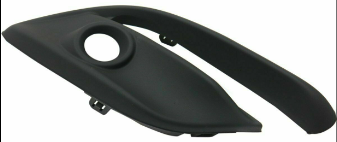 MAZDA MZ 3 2017-2018 — FRONT FOG LIGHT BEZEL RH; TEXTURED; SEDAN/HATCHBACK 2017-2018