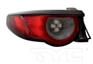 MAZDA MZ 3 2019-2025 — OUTER TAIL LIGHT LH; W/O LED ACCENT; HBACK 2019-2021