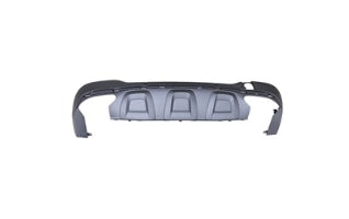 MERCEDES GLC 2016-2025 — REAR LOWER BUMPER; TEXTURED BLACK; W/ 2 SENSORS & AMG; FOR SUV; GLC300 16-19/GLC43_AMG 17-19 CAPA