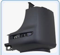 MERCEDES SPRINTER 2019-2025 — REAR BUMPER RH; TEXTURED; W/O BLIND SPOT & SENSOR; 15/25/3500/XD 2019-2025