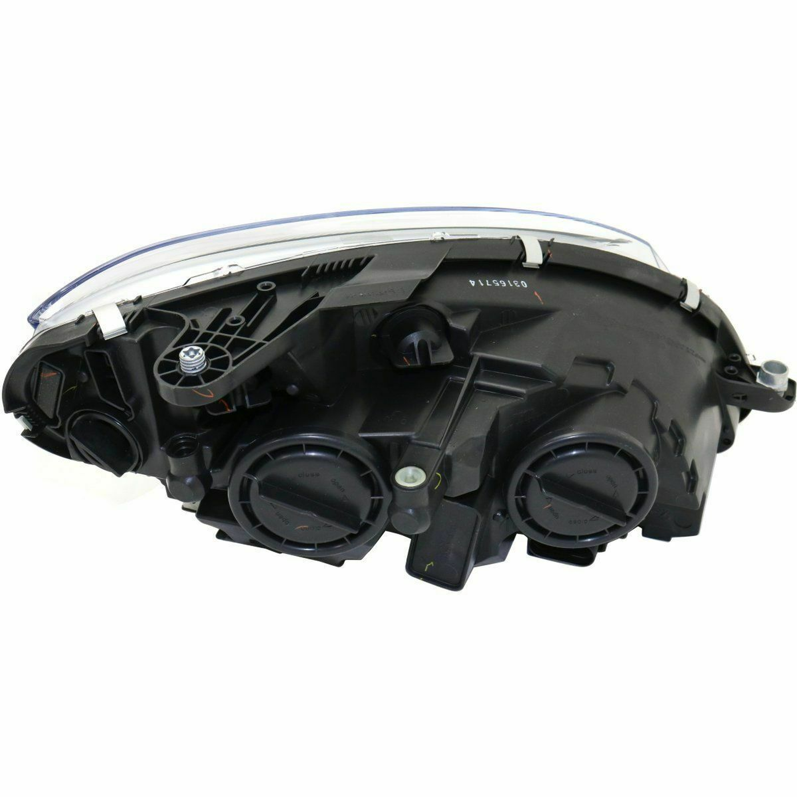 MB2502185 mercedes benz c class 2008 2011 left headlight halogen black housing hq mb250218 4